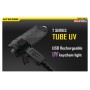 Επαναφορτιζόμενος Φακός Μπρελόκ Tube, Rechargable-UV της Nitecore VAS63845 trazeras|VAS63845