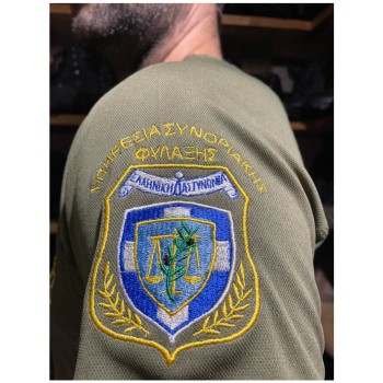 Αντιιδρωτική Κοντομάνικη Μπλούζα Συνοριοφυλακής Quick Dry, Slim Fit (Χακί) της MRK TRA68615 Trazeras|TRA68615