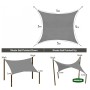 Τετράγωνο Πανί Σκίασης 5x5m (Grey) της Grasher STB82864 trazeras|STB82864