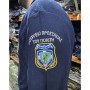 Μακρυμάνικη Μπλούζα Polo, Υπουργείο Προστασίας του Πολίτη με Ραμμένα Σήματα, Navy Blue, MAL80741 trazeras|MAL80741