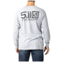 Κοντομάνικη Μπλούζα Locked And Logoed Long Sleeve Tee (Heather Gray) της 5.11 Tactical FIV63860 trazeras|FIV63860