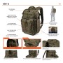Επιχειρησιακό Σακίδιο Rush 12, 2.0 (Μαύρο) της 5.11 Tactical TAC61965 trazeras|TAC61965