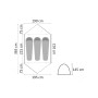 Σκηνή Dorset 3 (3 άτομων) της Grasshoppers UNI10401 trazeras|UNI10401
