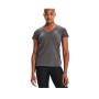 Γυναικείο Κοντομάνικο Τ-shirt με V Λαιμόκοψη Tech Twist (Γκρι) της Under Armour SRS68837 trazeras|SRS68837