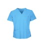 Ιατρική Κοντομάνικη Ελαστική Μπλούζα Workwear Medical (Light Blue) της Fageo FAG79509 trazeras|FAG79509