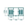 Σκηνή Οικογενειακή Family Ground Pavillo 4 Ατόμων της Bestway TXT84108 trazeras|TXT84108