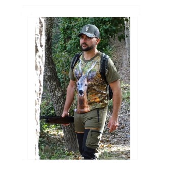 Κοντομάνικη Μπλούζα T-Shirt με 3D Ψηφιακή Εκτύπωση Ελάφι 444 της Benisport GOR85347 Trazeras|GOR85347