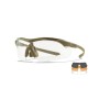 Επιχειρησιακά Γυαλιά, Σετ 3 Φακών WX Vapor Comm 2.5 Grey / Light Rust / Clear Mod.3562 (Matte Tan) της Wiley X WIL77490 trazeras|WIL77490