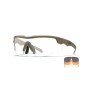 Επιχειρησιακά Γυαλιά Σετ 3 Φακών WX Rogue Comm Grey / Light Rust / Clear Mod.2862 (Matte Tan) της Wiley X WIL77494 trazeras|WIL77494