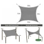 Τετράγωνο Πανί Σκίασης 3,6x3,6m (Dark Grey) της Grasher STB74573 trazeras|STB74573