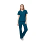 Γυναικεία Ιατρική Μπλούζα W123 Basic V-Neck (Caribbean Blue) της WonderWink ADH79569 trazeras|ADH79569
