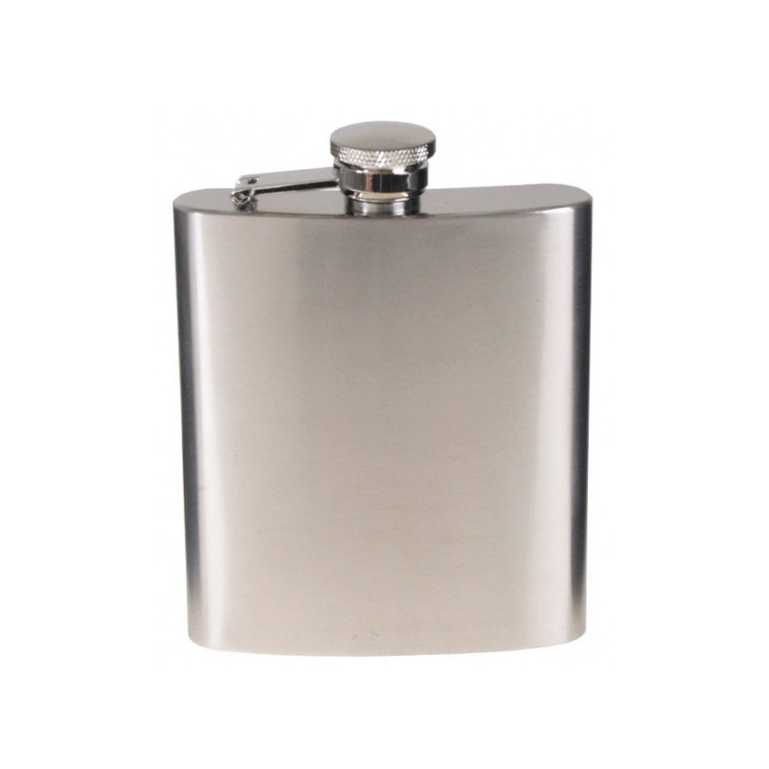Ανοξείδωτο Φλασκί 225ml, Hip Flask, Stainless Steel, Chrome Matt της Fox Outdoors MAX62217 trazeras|MAX62217