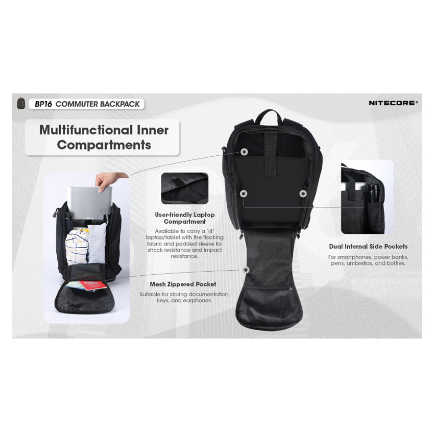 Σακίδιο Backpack BP16 της Nitecore VAS63328 trazeras|VAS63328