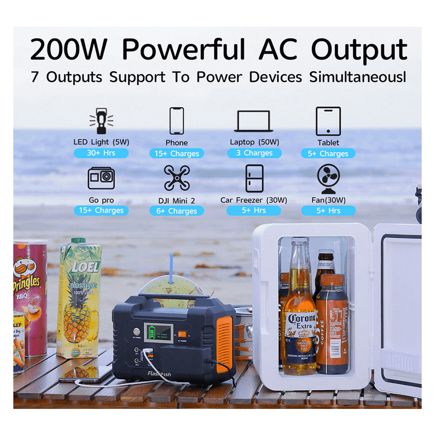 Φορητό Power Station E200 της Flash Fish, VEL63636 trazeras|VEL63636