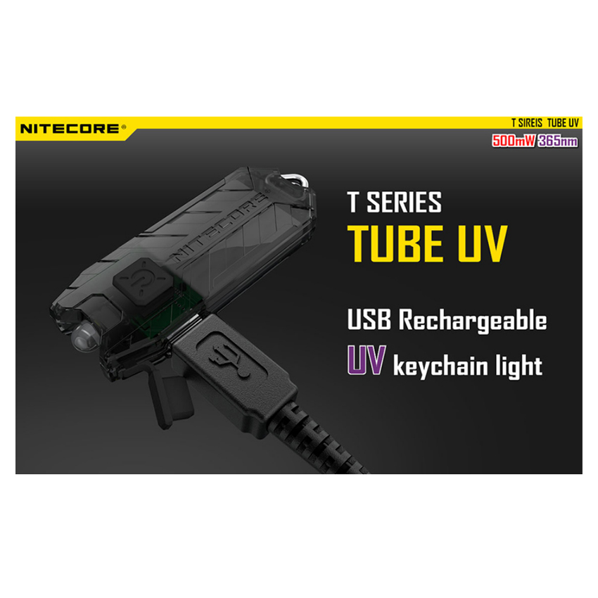 Επαναφορτιζόμενος Φακός Μπρελόκ Tube, Rechargable-UV της Nitecore VAS63845 trazeras|VAS63845
