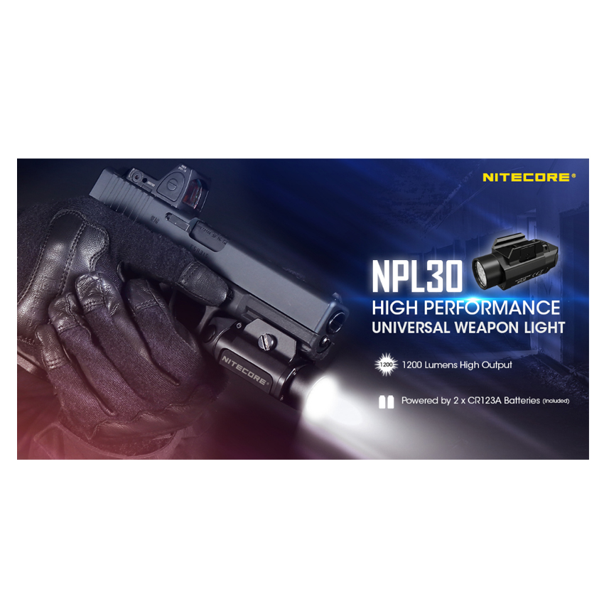 Φακός Led NPL30 με Μπαταρία CR123 για Πιστ. της Nitecore VAS52998 trazeras|VAS63846