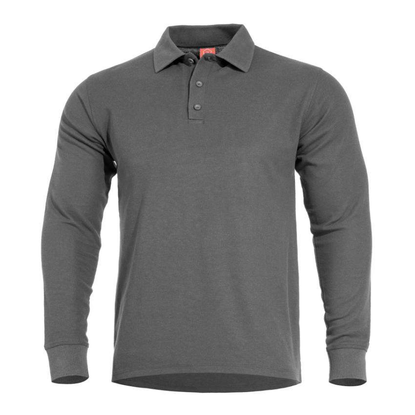 Μπλούζα Polo Aniketos Long Polo (Wolf Gray) της Pentagon PEN65306 trazeras|PEN65306