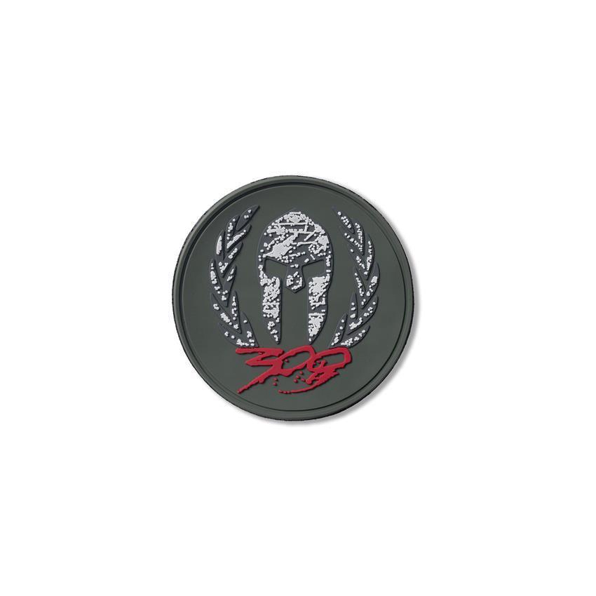 PVC Σήμα 3D, Περικεφαλαία 300 με Velcro (Γκρι) της Survivors SUR67195 trazeras|SUR67195