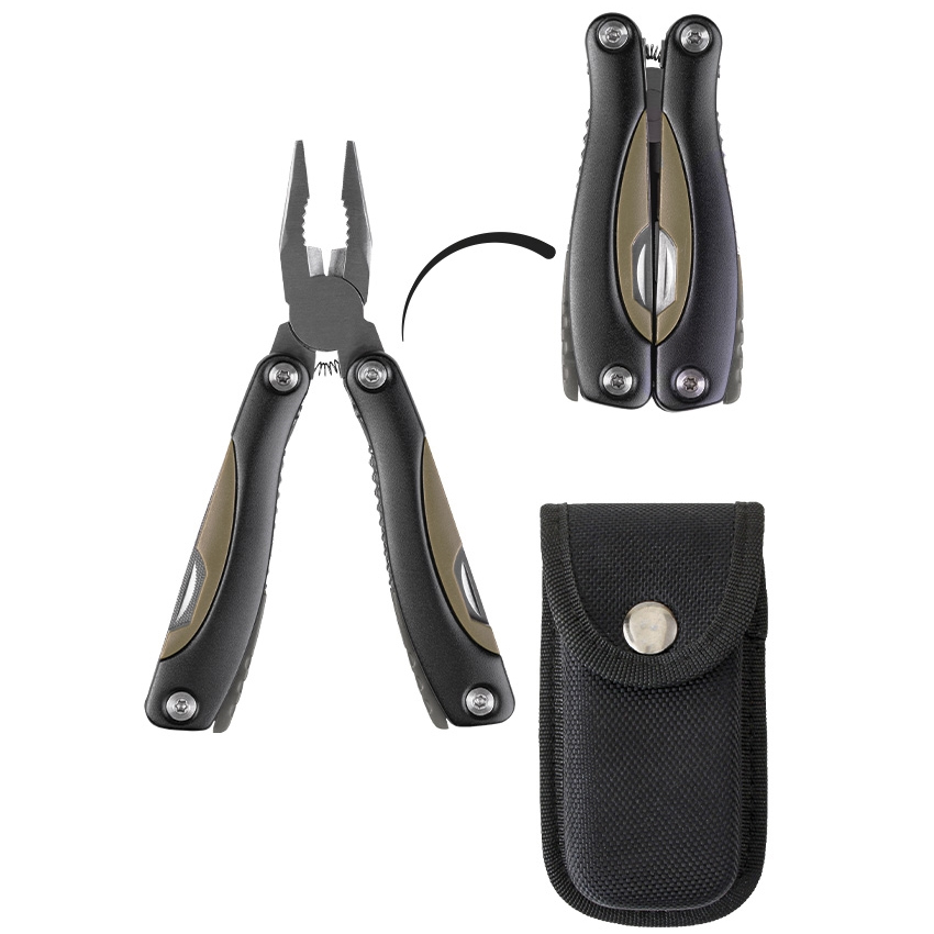 Πολυεργαλείο Multi Tool (Μαύρο/Χακί) της Mil-tec STU67436 trazeras|STU67436