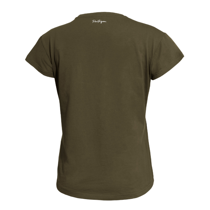 Γυναικεία Κοντομάνικη Μπλούζα T-Shirt Ladies Tee Vertical (Maroon Red) της Pentagon PEN68934 trazeras|PEN68934