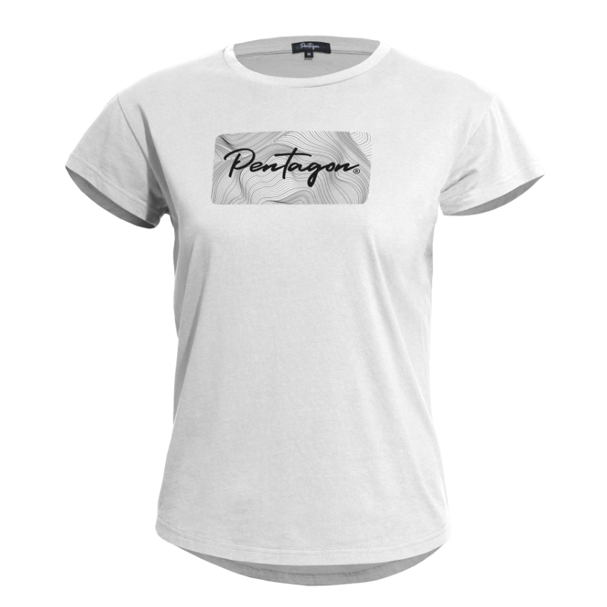 Γυναικεία Κοντομάνικη Μπλούζα T-Shirt Ladies Tee Contour (White) της Pentagon PEN68938 trazeras|PEN68938