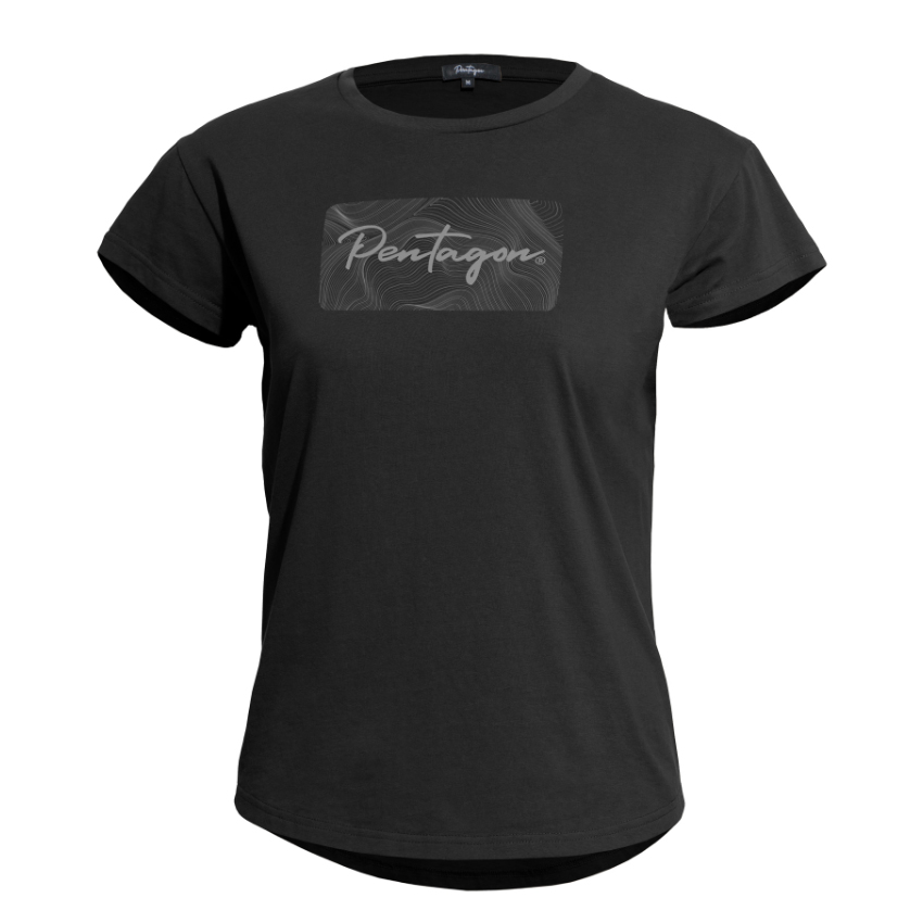Γυναικεία Κοντομάνικη Μπλούζα T-Shirt Ladies Tee Contour (Black) της Pentagon PEN68936 trazeras|PEN68936