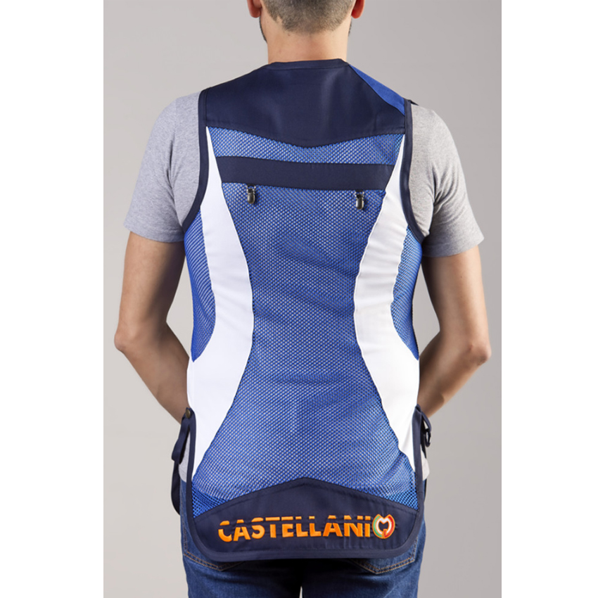 Σκοπευτικό Γιλέκο Rio Mesh Alcantara (White/Light Blue/Navy) της Castellani TOY71208 trazeras|TOY71208