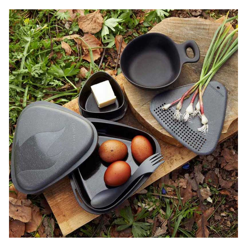 Φορητό Σετ Φαγητού Meal Kit Bio 8τεμ. (Salty Black) της Light My Fire TSO71475 trazeras|TSO71475