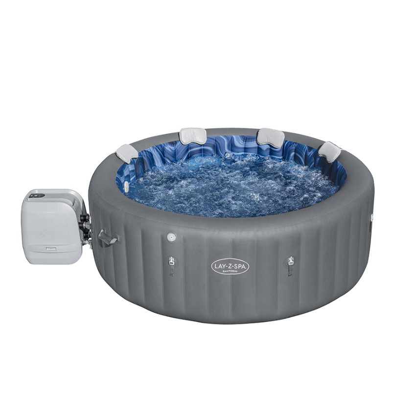 Φουσκωτό Santorini Hydro Jet 216x80cm της Lay-Z-SPA UNI73056 trazeras|UNI73056