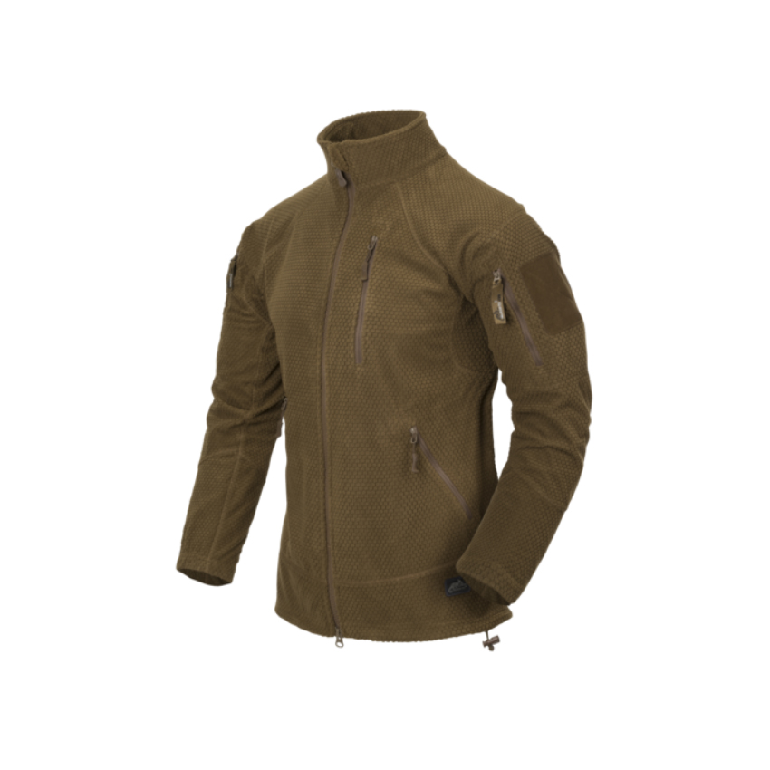 Τζάκετ Alpha Tactical Grid Fleece (Coyote) της Helikon-Tex LIK73169 trazeras|LIK73169