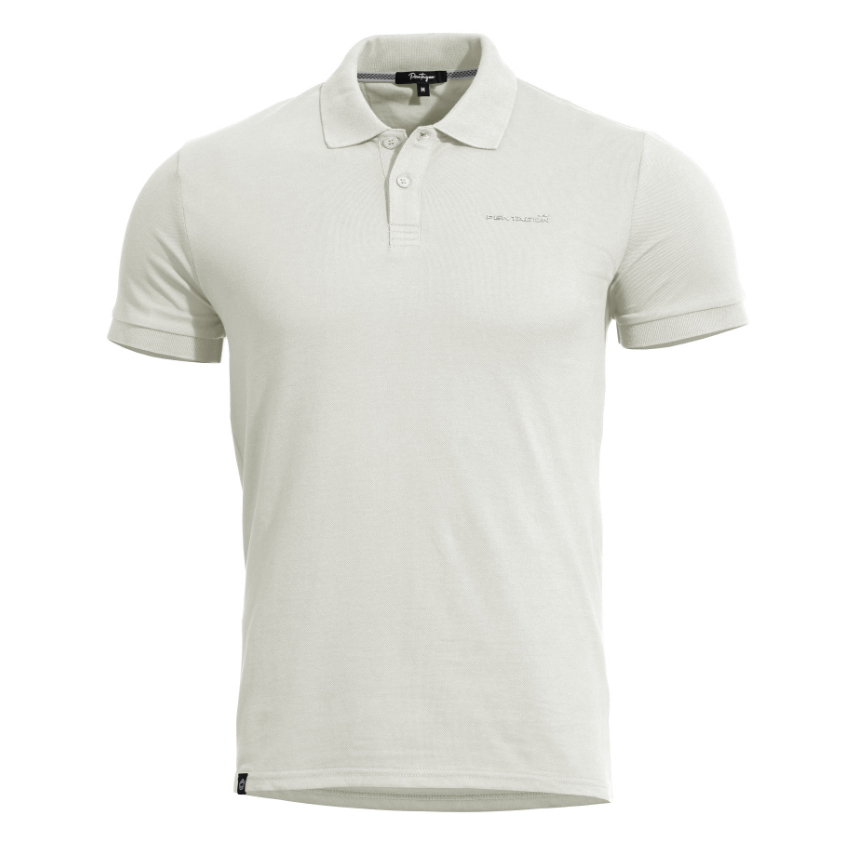 Κοντομάνικη Μπλούζα Polo Moth Piquet (White) της Pentagon PEN73242 trazeras|PEN73242