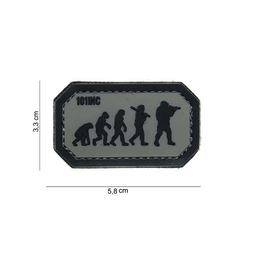 Σήμα PVC, Airsoft Evolution, 3D με Velcro (Grey) της Van Os VAN73456 trazeras|VAN73456