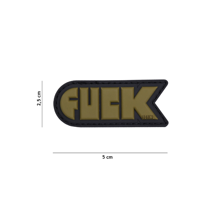 PVC Σήμα Patch, 3D Fαck (Black) της 101INC, VAN73472 trazeras|VAN73472