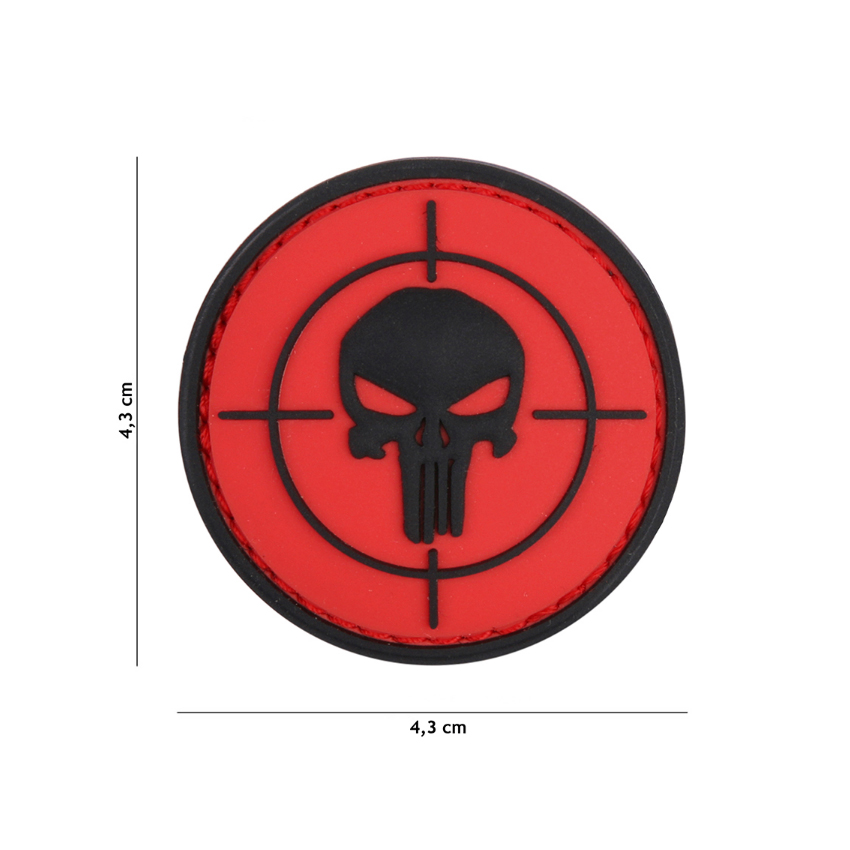 PVC Σήμα Patch, 3D Punisher Sight (Red) της 101INC, VAN73481 trazeras|VAN73481
