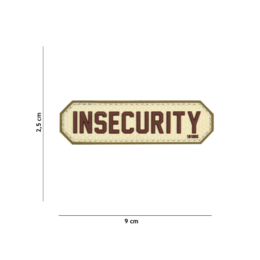 Σήμα Patch PVC, Insecurity (Coyote) της 101INC, VAN73591 trazeras|VAN73591