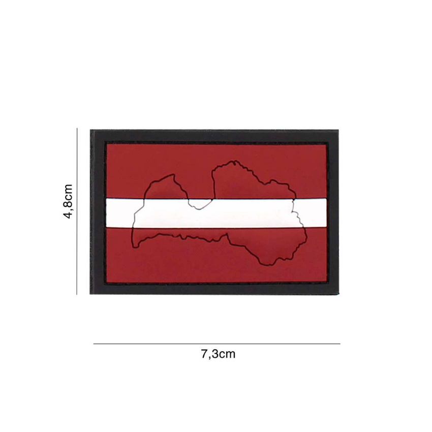 Σήμα Patch PVC, Latvia Contour της 101INC, VAN73617 trazeras|VAN73617