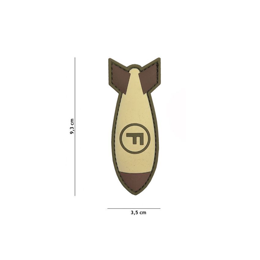 Σήμα Patch PVC, F. Bomb (Coyote) της 101INC, VAN73622 trazeras|VAN73622