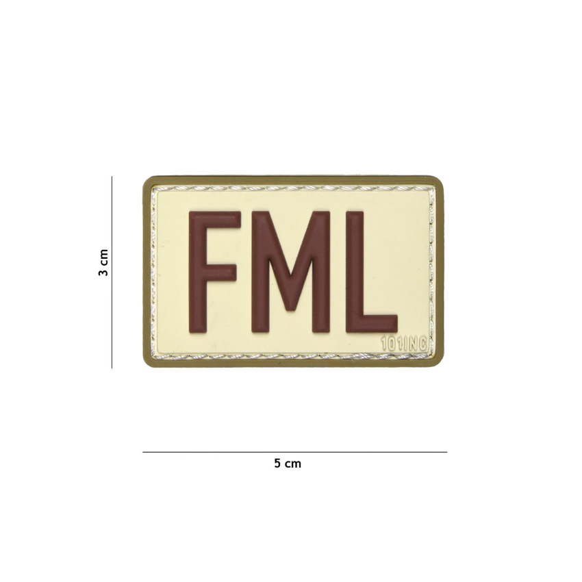 Σήμα Patch PVC, FML (Sand) της 101INC, VAN73628 trazeras|VAN73628