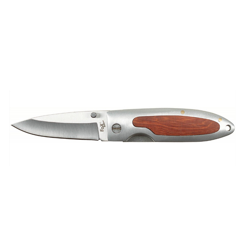 Σουγιάς Jack Knife, One-Handed, Silver, Wooden Insert της Fox Outdoors MAX74392 trazeras|MAX74392