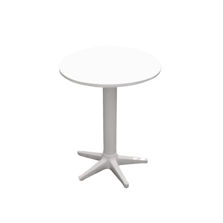 Στρογγυλό Πλαστικό Τραπέζι 60cm (White) STB74547 trazeras|STB74547
