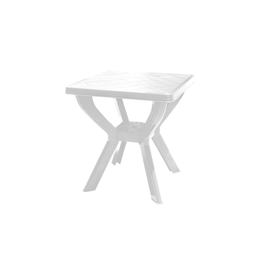 Τετράγωνο Πλαστικό Τραπέζι Σκιάθος 70x70x70cm (White) STB74548 trazeras|STB74548
