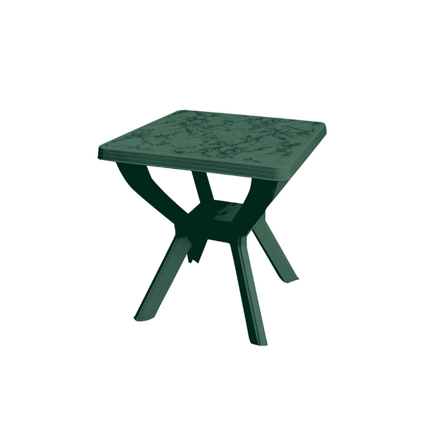 Τετράγωνο Πλαστικό Τραπέζι Σκιάθος 70x70x70cm (Green) STB74552 trazeras|STB74552