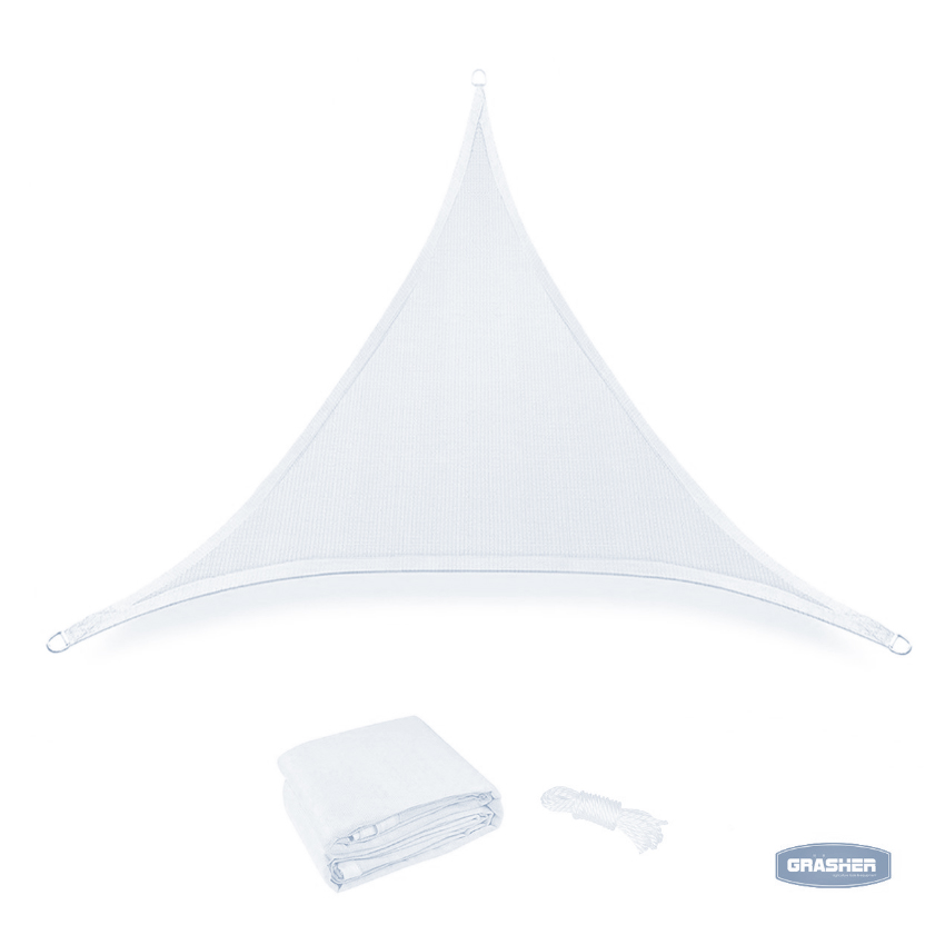 Τρίγωνο Πανί Σκίασης 5x5x5m (White) της Grasher STB74635 trazeras|STB74635