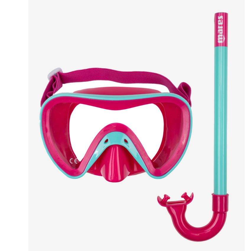 Παιδικό Σετ Μάσκα & Αναπνευστήρας Turtle (Pink/Teal) της Mares ION74839 trazeras|ION74839