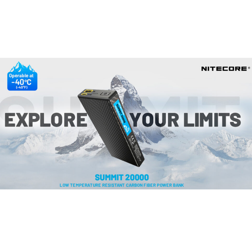 Power Bank για Χαμηλές Θερμοκρασίες Summit 20000 της Nitecore VAS75309 trazeras|VAS75309
