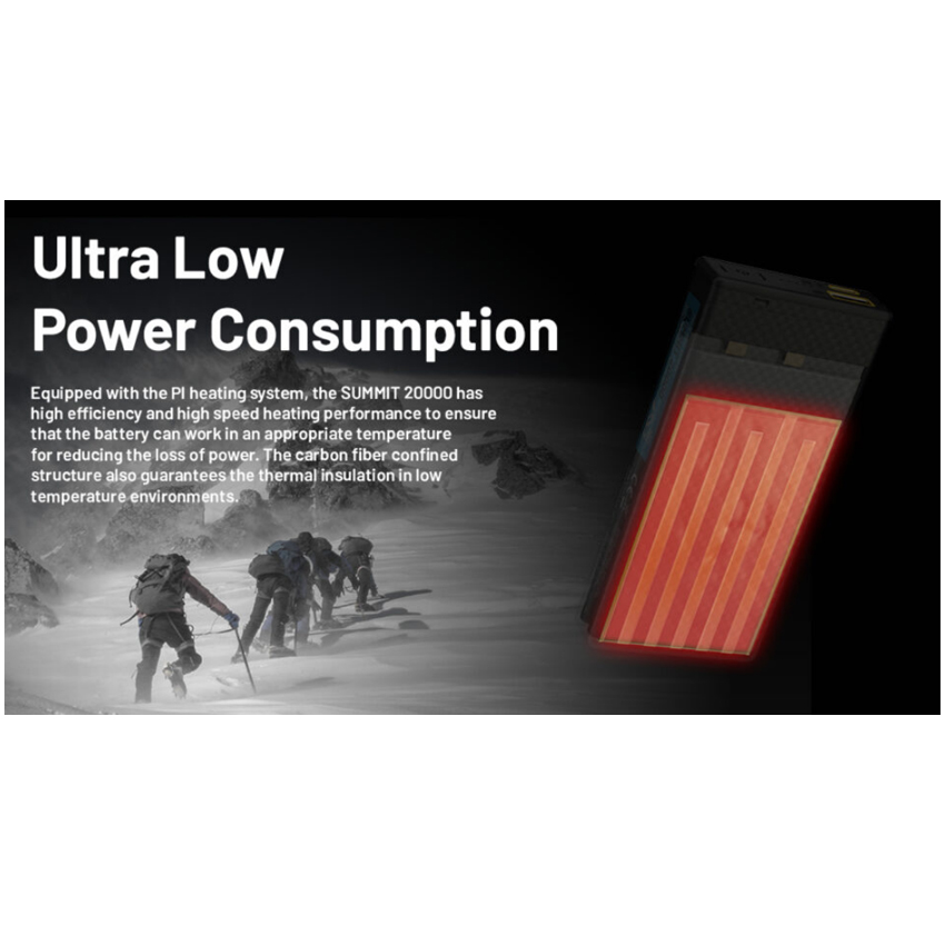 Power Bank για Χαμηλές Θερμοκρασίες Summit 20000 της Nitecore VAS75309 trazeras|VAS75309