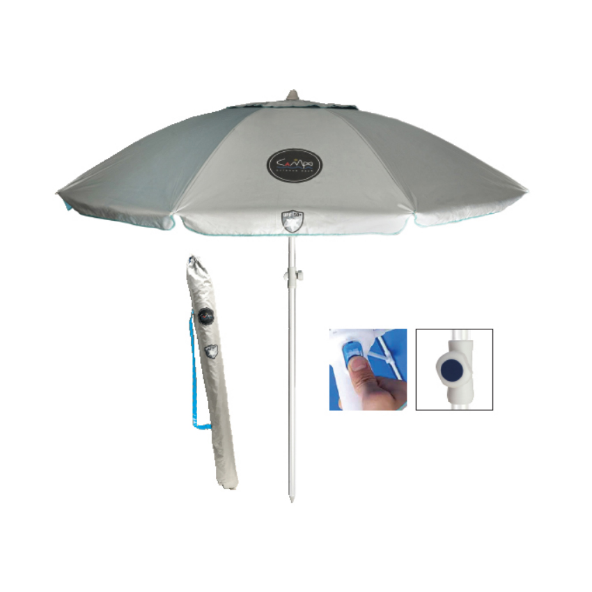 Ομπρέλα Θαλάσσης Ascot 200, UPF 50+ (Blue Sky) της Campo, ION75020 trazeras|ION75020