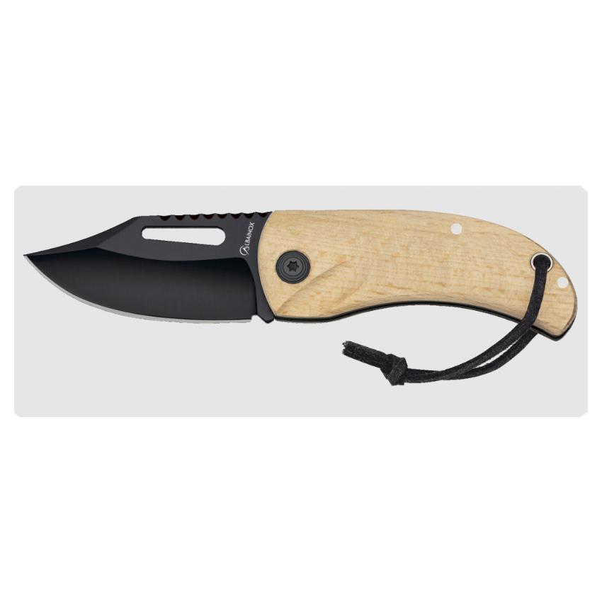Σουγιάς Natural Wood/Black Blade της Albainox VAS75513 trazeras|VAS75513