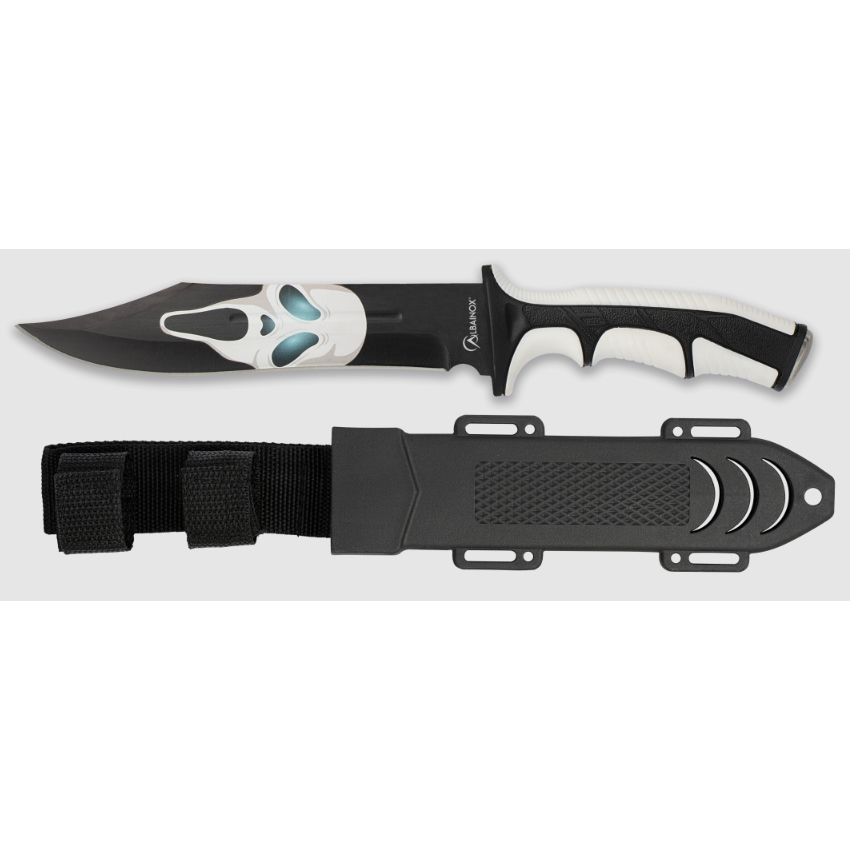 Μαχαίρι Skull Tactical Knife (Black/White) της Albainox VAS75569 trazeras|VAS75569