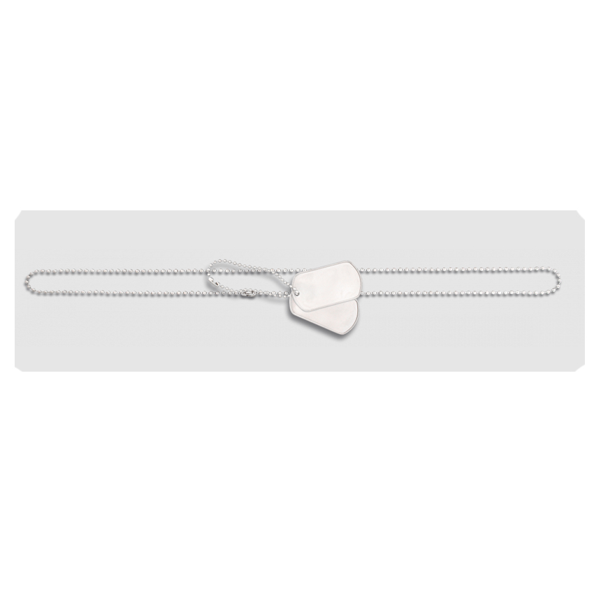 Διπλή Στρατιωτική Ταυτότητα Double Militar Dog Tags, Νεκροτάμπελο της Albainox VAS75596 trazeras|VAS75596